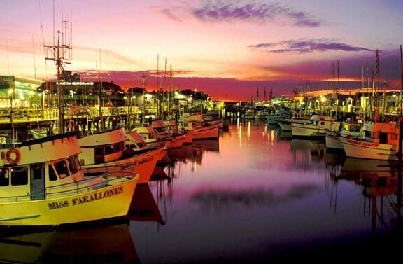 California - SF Fisherman's Wharf sunset