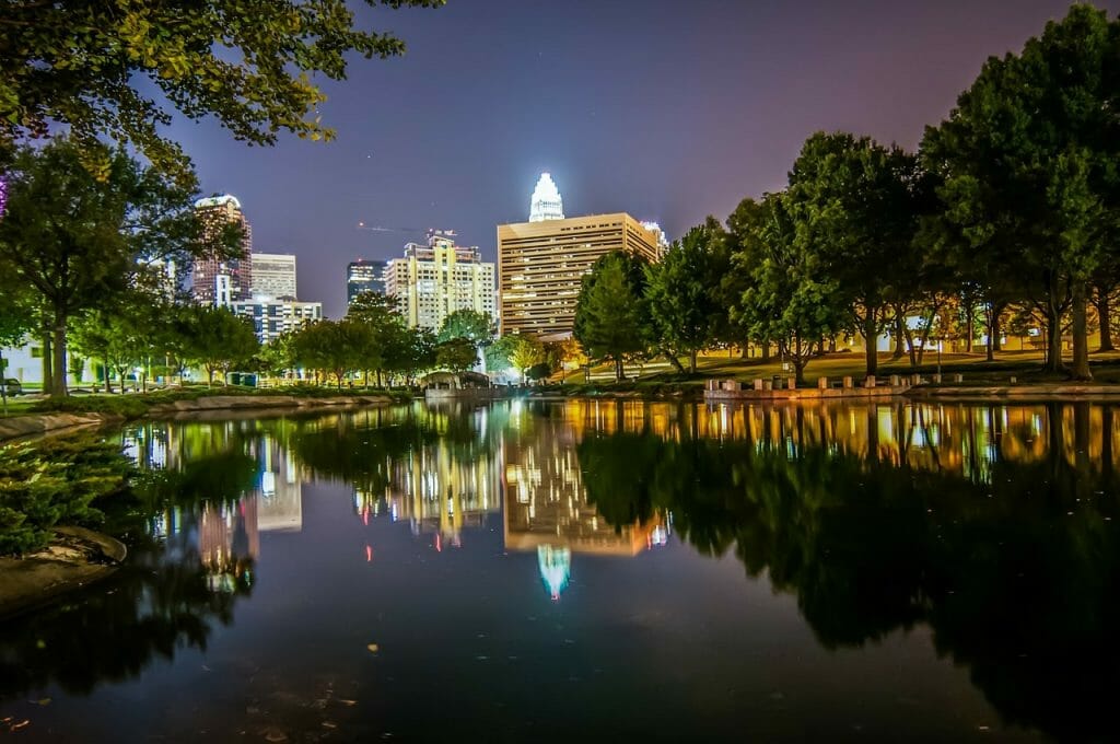 Charlotte Skyline at Night