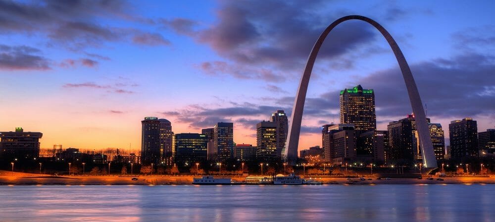 View of the Gateway Arch - St Louis, Missouri