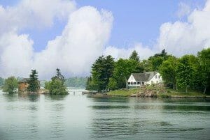 1000 islands in St Lawrence River Canada