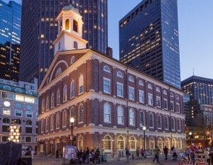 Faneuil Hall in Boston, Massachusetts
