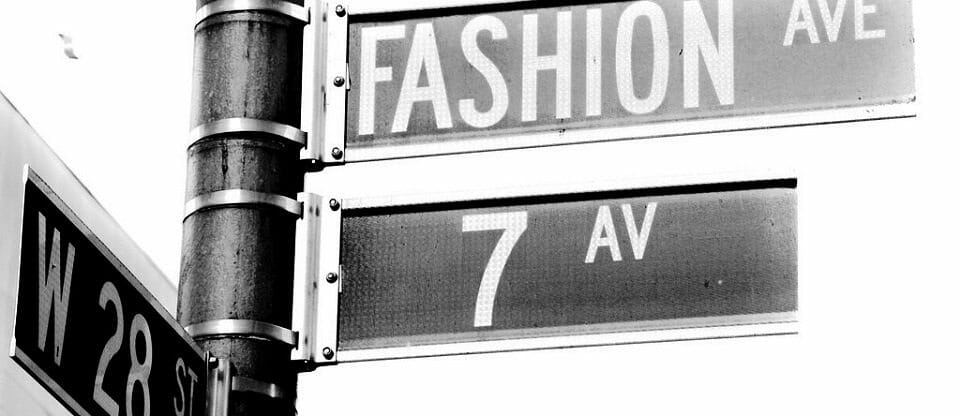 Fashion Ave in New York City